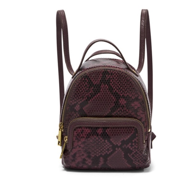 snake print mini backpack